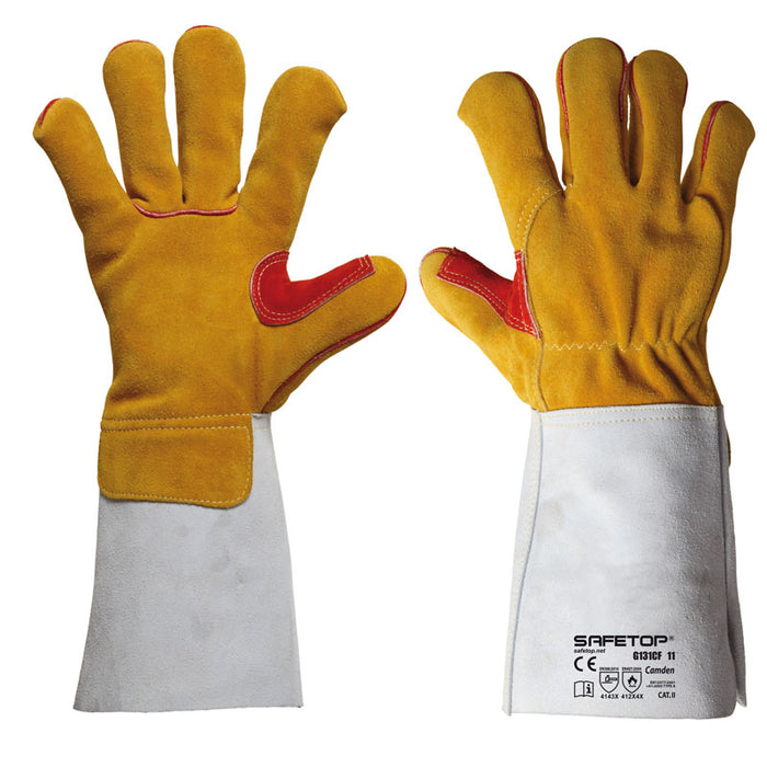 X12 GANTS DE SOUDAGE POUCE RENFORCÉ 40CM, ACADIA (5,90€/U)