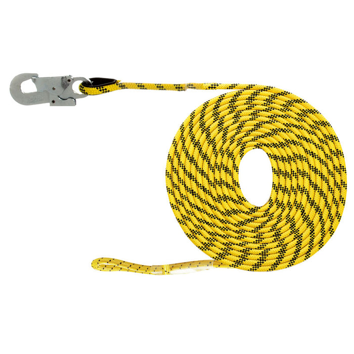 LIGNE DE VIE HORIZONTALE 5 M, POLYESTER 10,5 MM AVEC CONNECTEUR