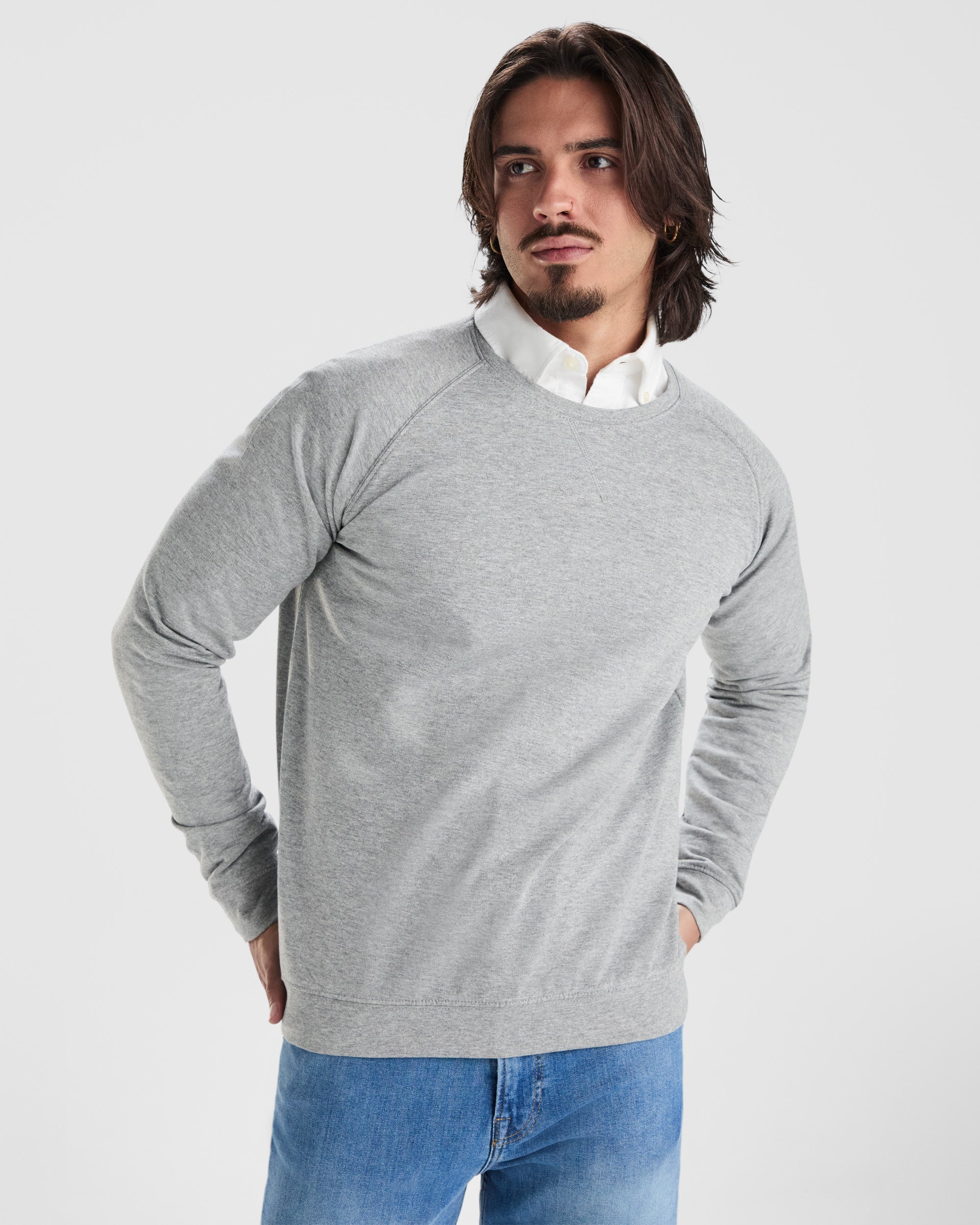 Image of SWEAT-SHIRT COL ROND 100% COTON 260GR