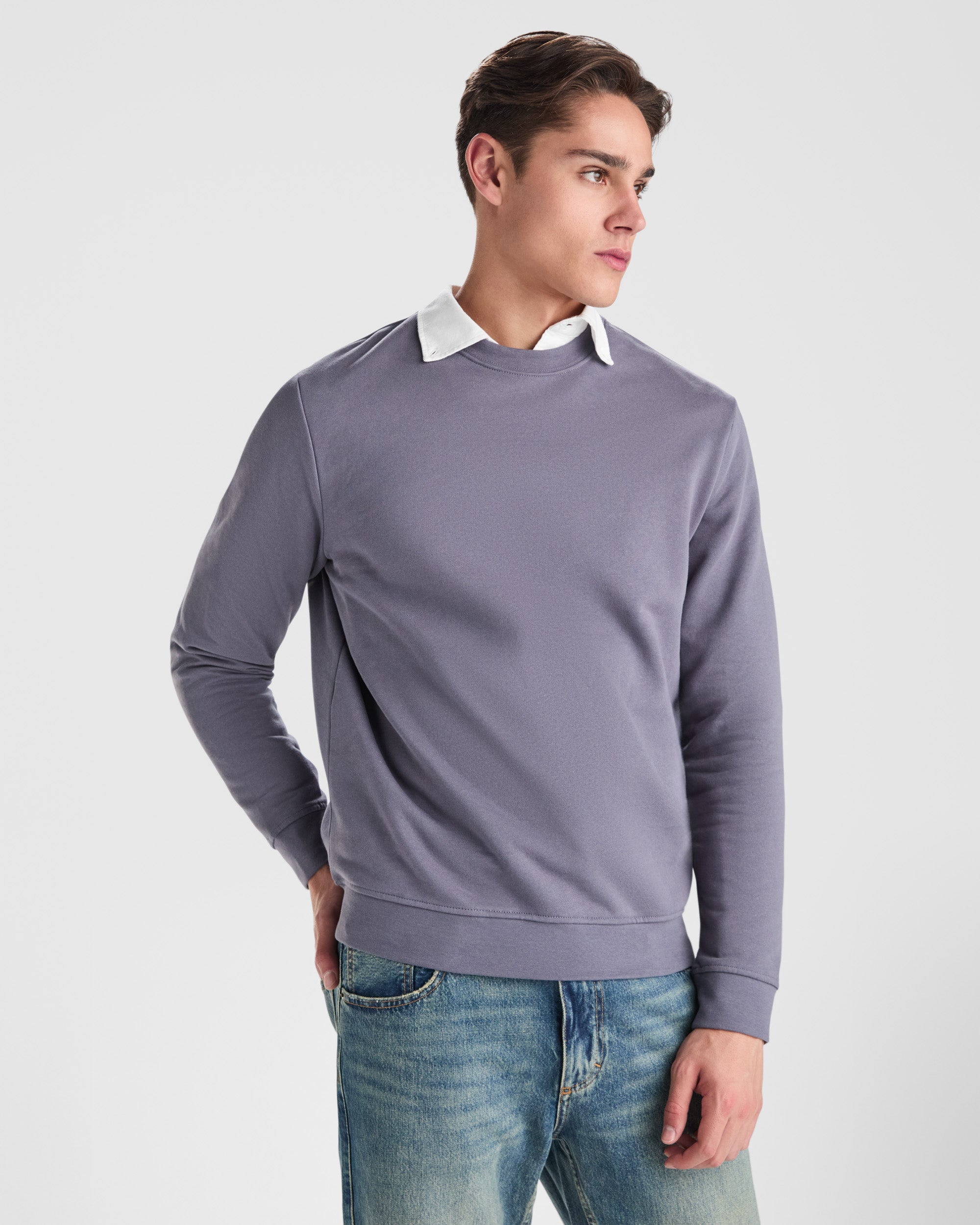 Image of SWEAT-SHIRT COL ROND 100% COTON 320GR