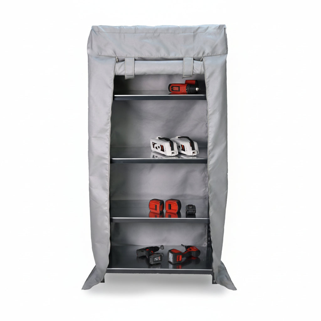 ÉTAGÈRE AVEC HOTTE ANTI-INCENDIE 1,80m x 0,80m x 0,40m