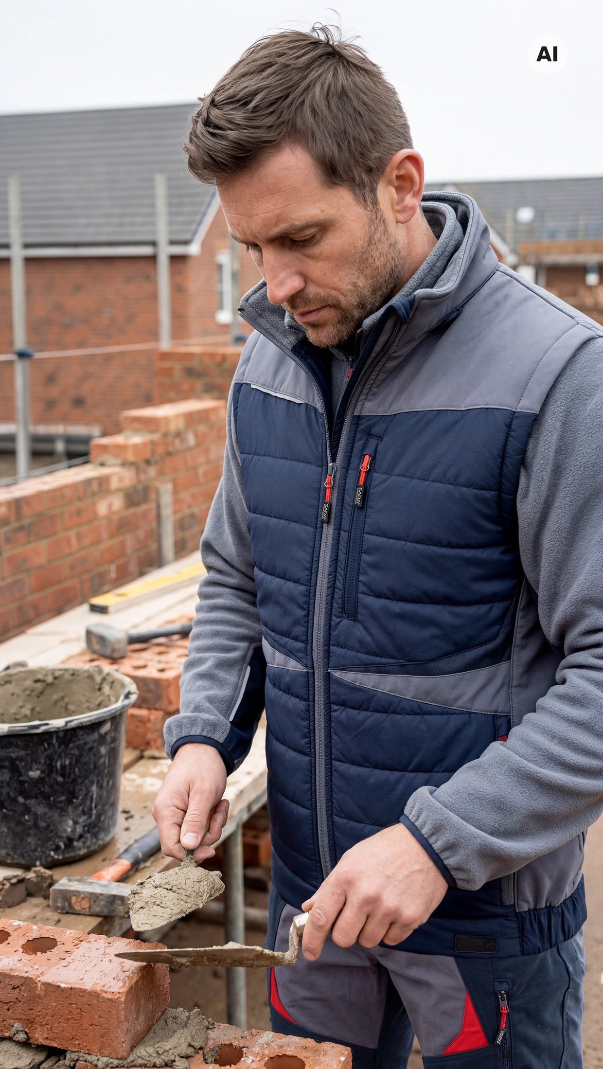 Image of GILET HYBRIDE À CAPUCHE PRESTIGE