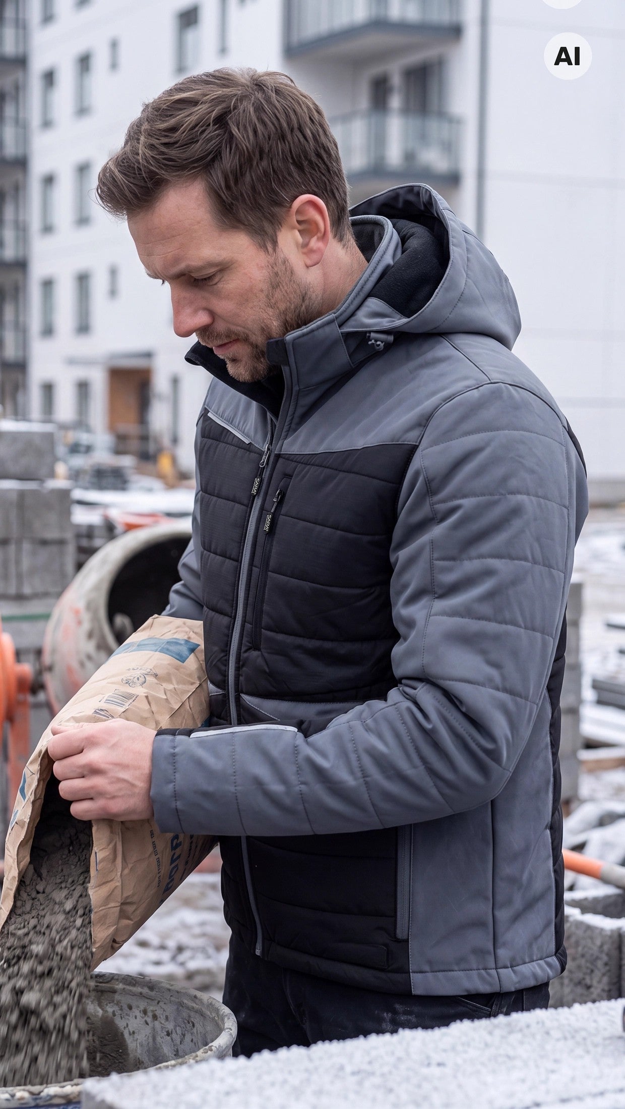 VESTE HYBRID HIVER BICOLOR PRESTIGE