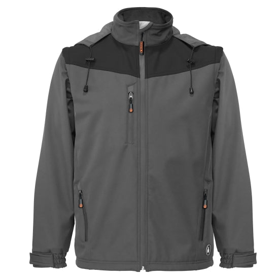 Image of SOFTSHELL M/DESMONTABLES DISEÑO - 002#0037780 SEANA-BLEU-AZUR-JAUNE-FLUOR
