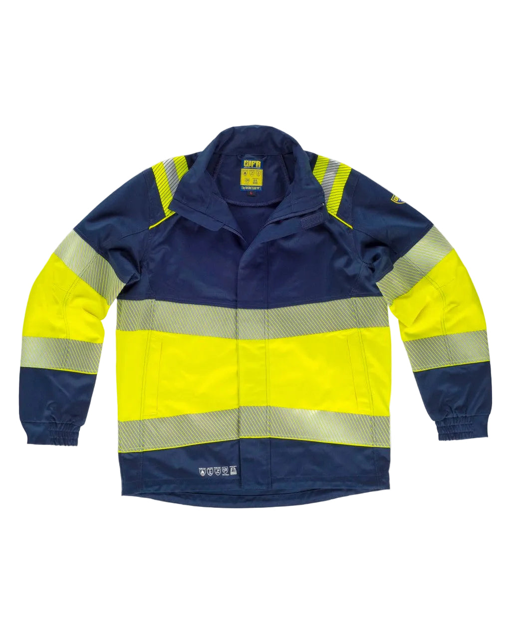 TECHNIQUES · BLOUSON - B1184 WORKTEAM-MARINE-JAUNE