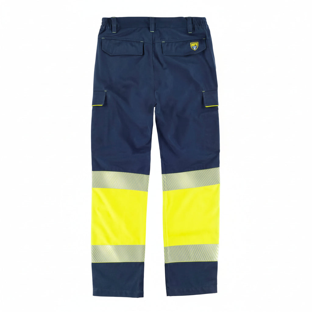 TECHNIQUES · PANTALON - B1484 WORKTEAM-MARINE-JAUNE