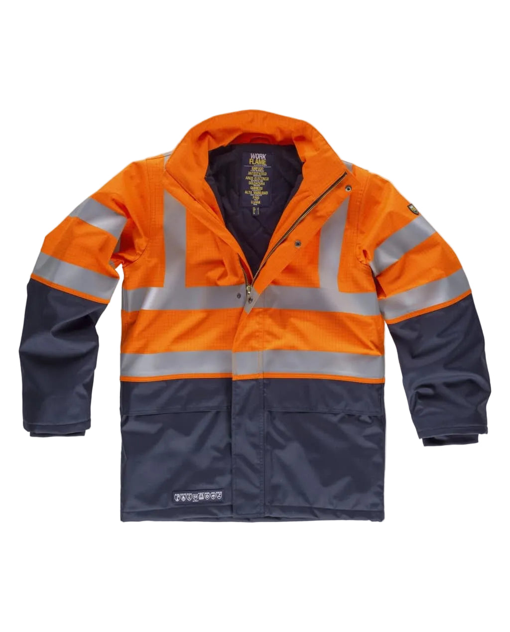 Image of TECHNIQUES  PARKA - B3795 WORKTEAM-JAUNE-MARINE