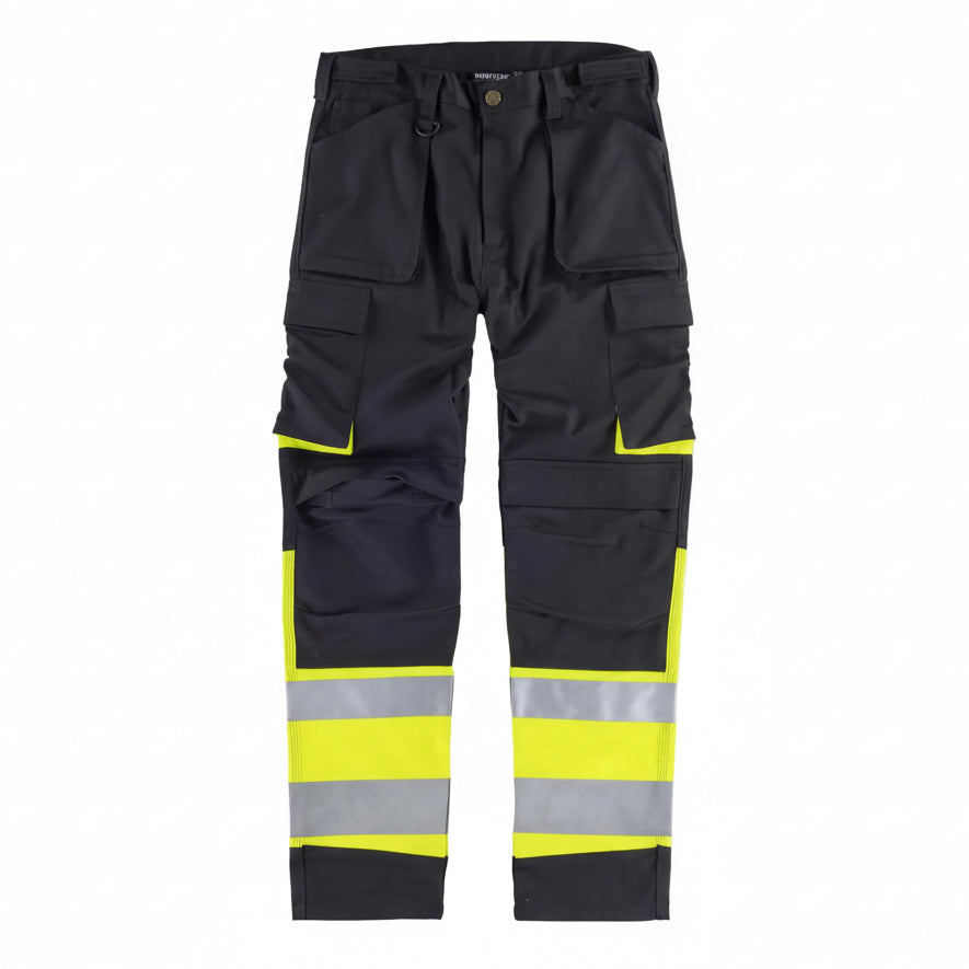 Image of FLUOS  PANTALON - C2918 WORKTEAM-NOIR-JAUNE