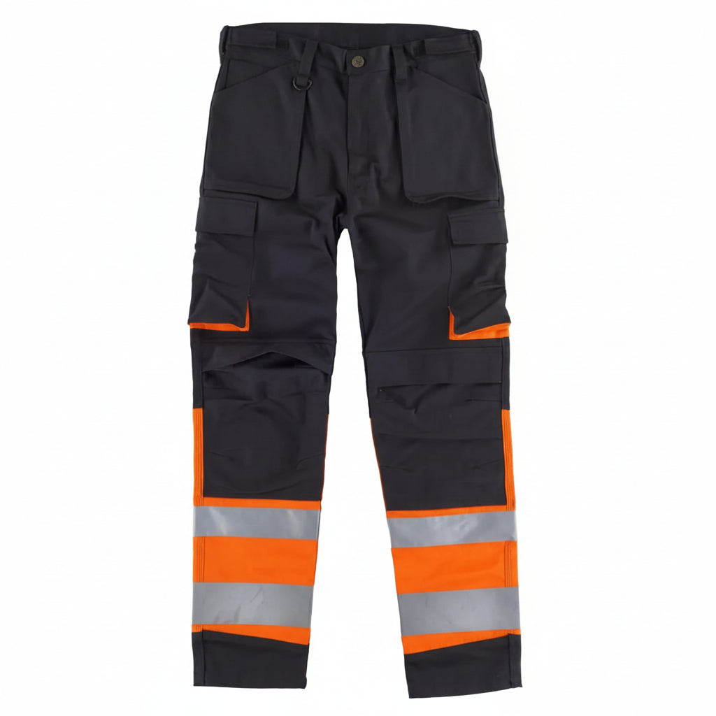 FLUOS  PANTALON - C2918 WORKTEAM-NOIR-JAUNE