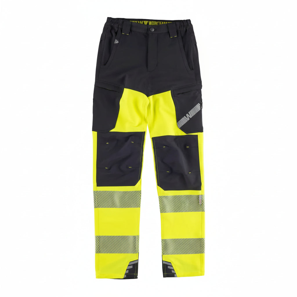FLUOS  PANTALON - C3550 WORKTEAM-NOIR-JAUNE