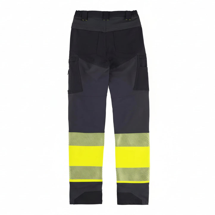Image of FLUOS  PANTALON - C3555 WORKTEAM-GRIS-FONCE-NOIR-JAUNE