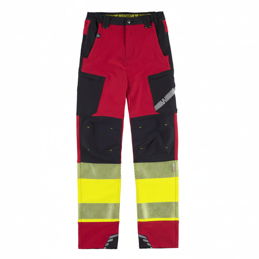 Image of FLUOS  PANTALON - C3555 WORKTEAM-GRIS-FONCE-NOIR-JAUNE