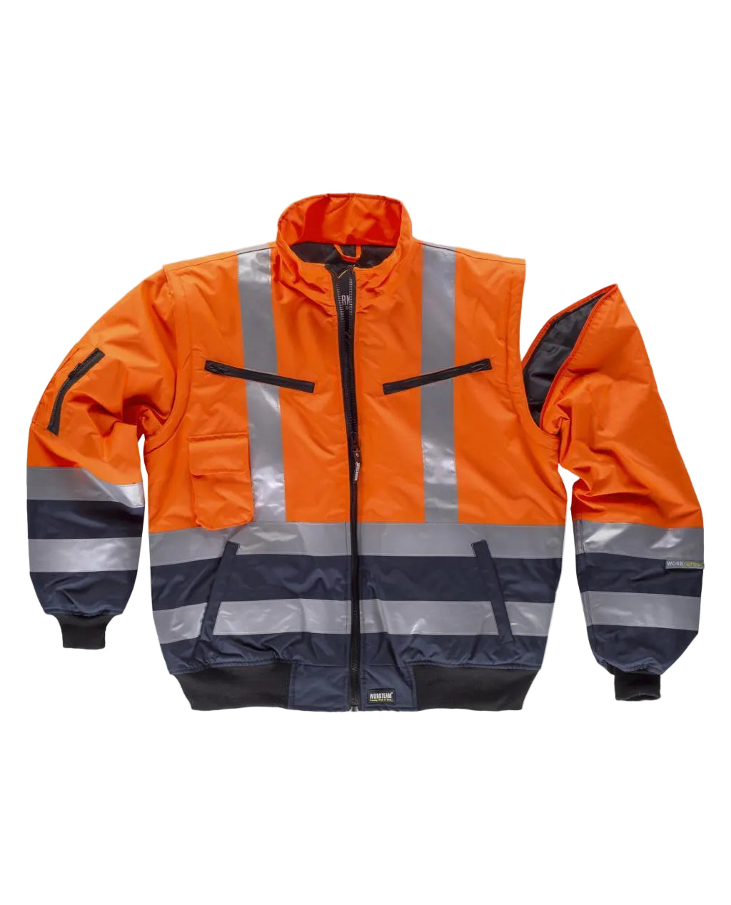 Image of FLUOS  VESTE PILOTE - C3730 WORKTEAM-JAUNE-MARINE