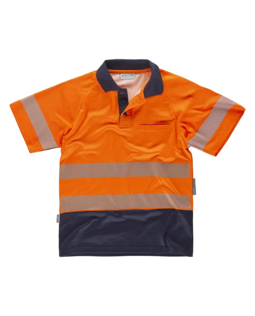Image of FLUOS  POLO - C3895 WORKTEAM-JAUNE-MARINE