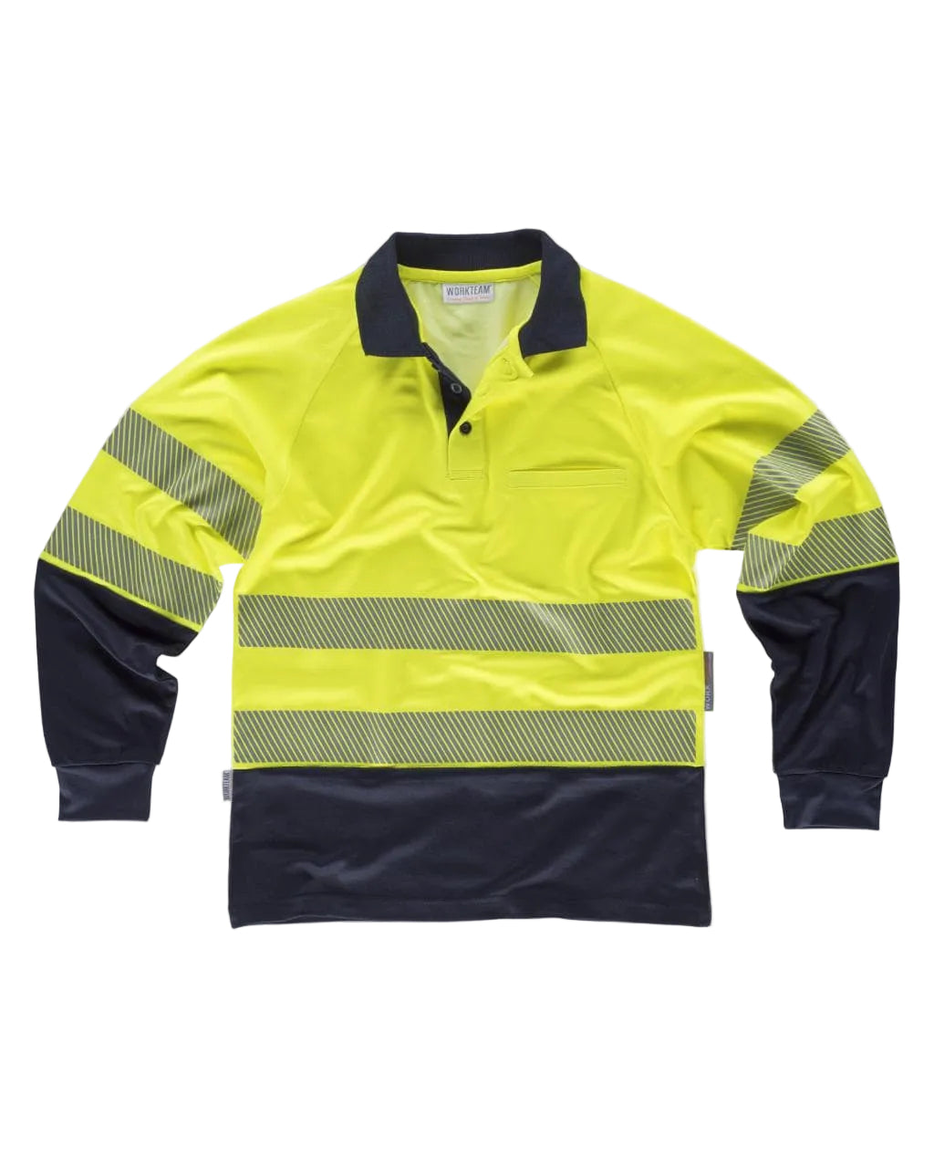 FLUOS  POLO - C3896 WORKTEAM-JAUNE-MARINE