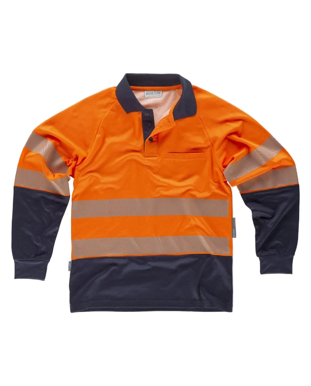 FLUOS  POLO - C3896 WORKTEAM-JAUNE-MARINE