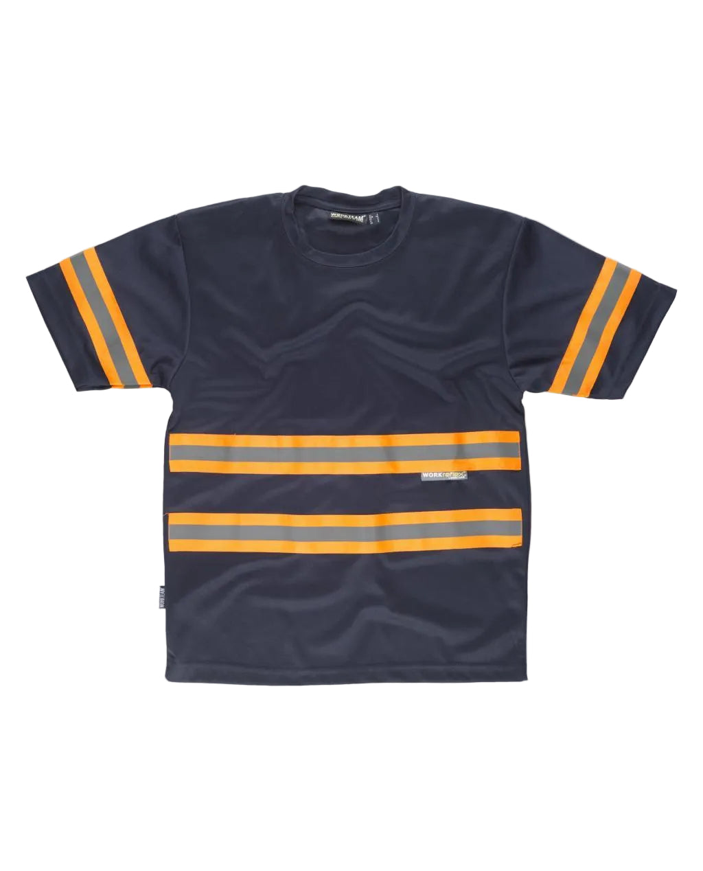 Image of FLUOS  T-SHIRT - C3936 WORKTEAM-MARINE-JAUNE