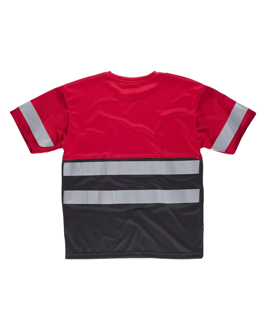 FLUOS  T-SHIRT - C3940 WORKTEAM-ROUGE-NOIR