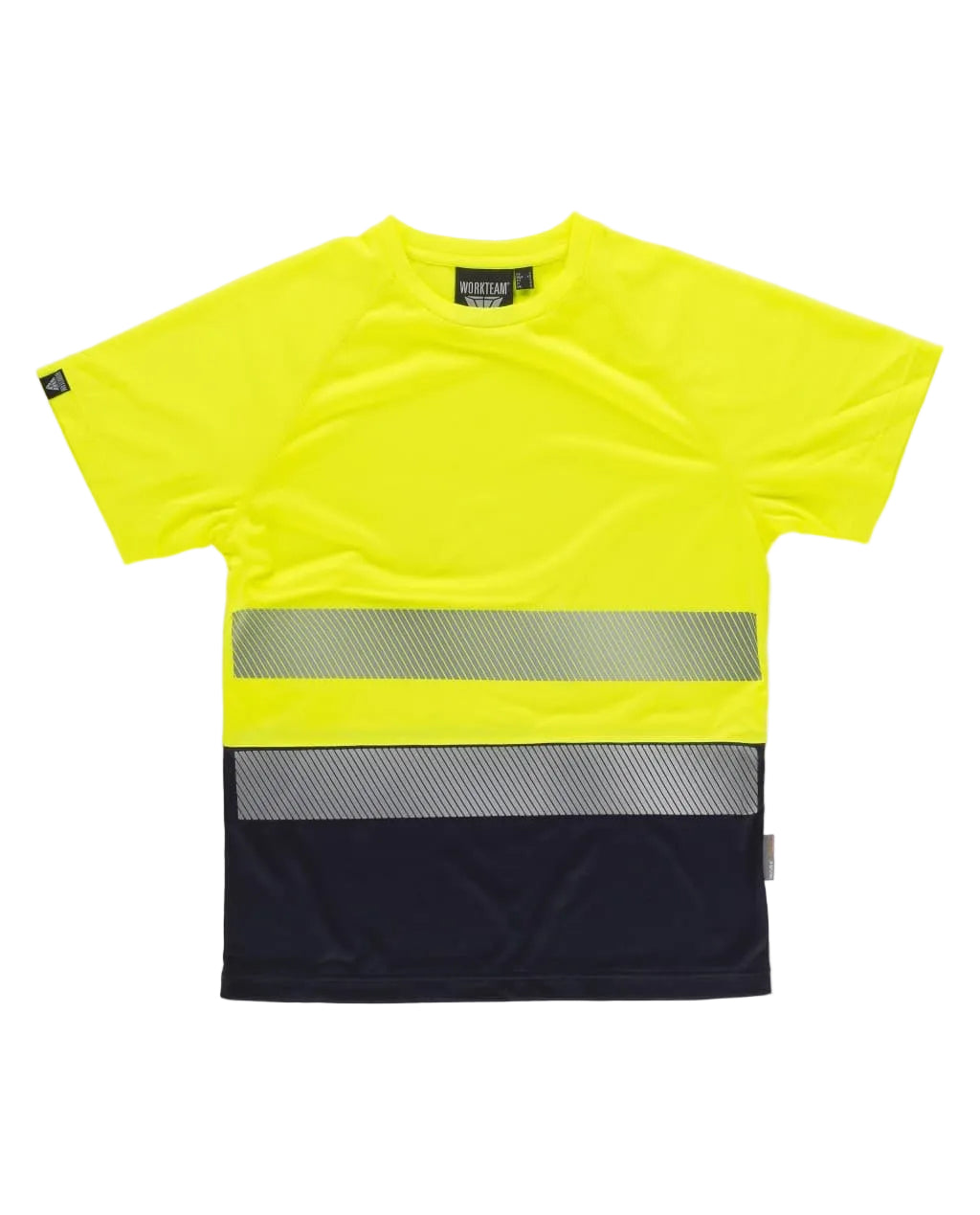 Image of FLUOS  T-SHIRT - C3975 WORKTEAM-JAUNE-MARINE