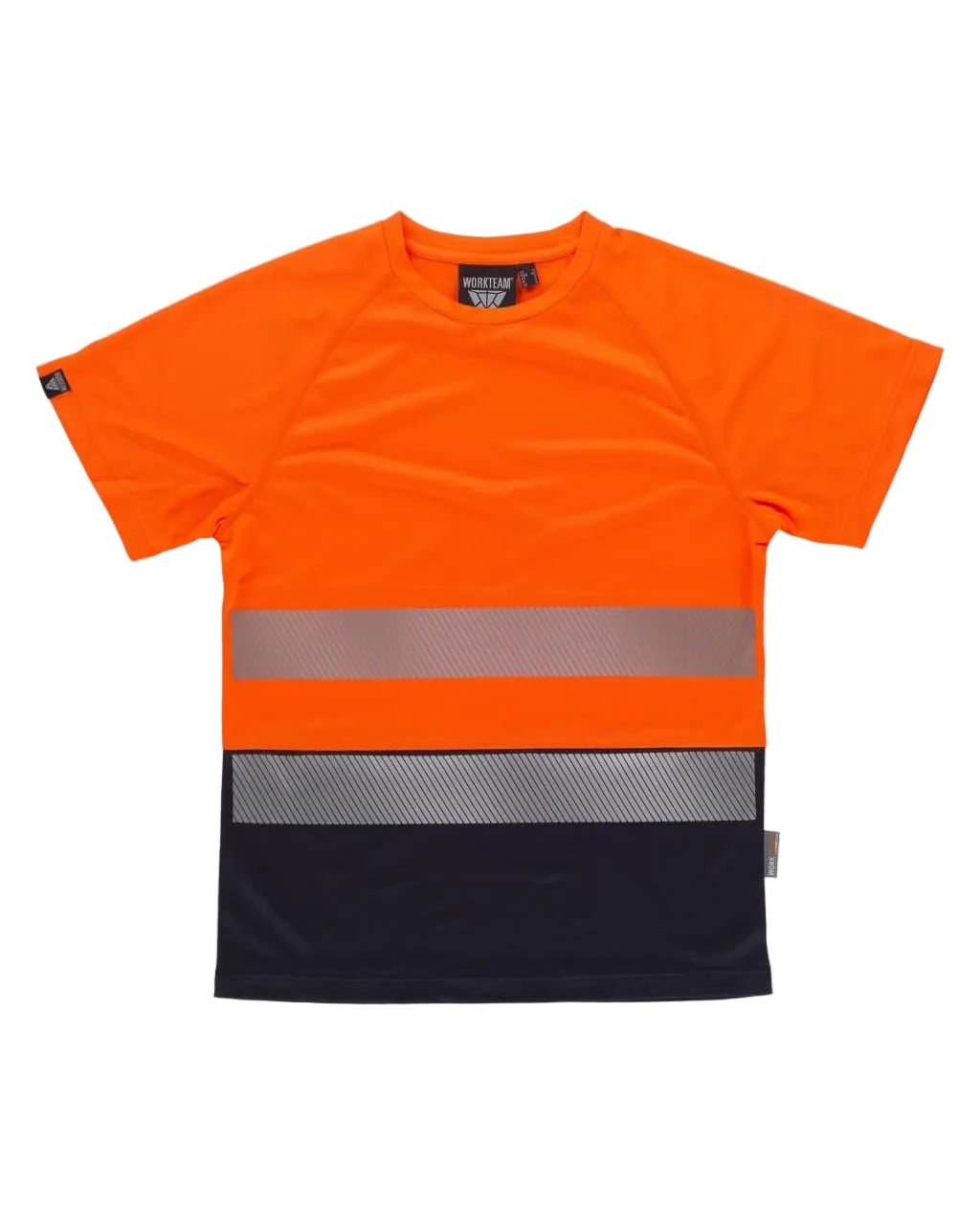 FLUOS  T-SHIRT - C3975 WORKTEAM-JAUNE-MARINE