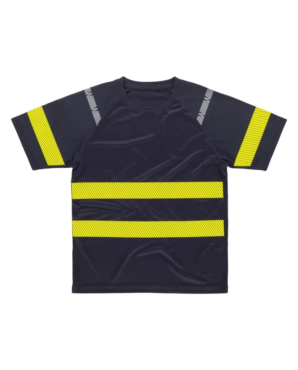FLUOS  T-SHIRT - C3978 WORKTEAM-MARINE-JAUNE