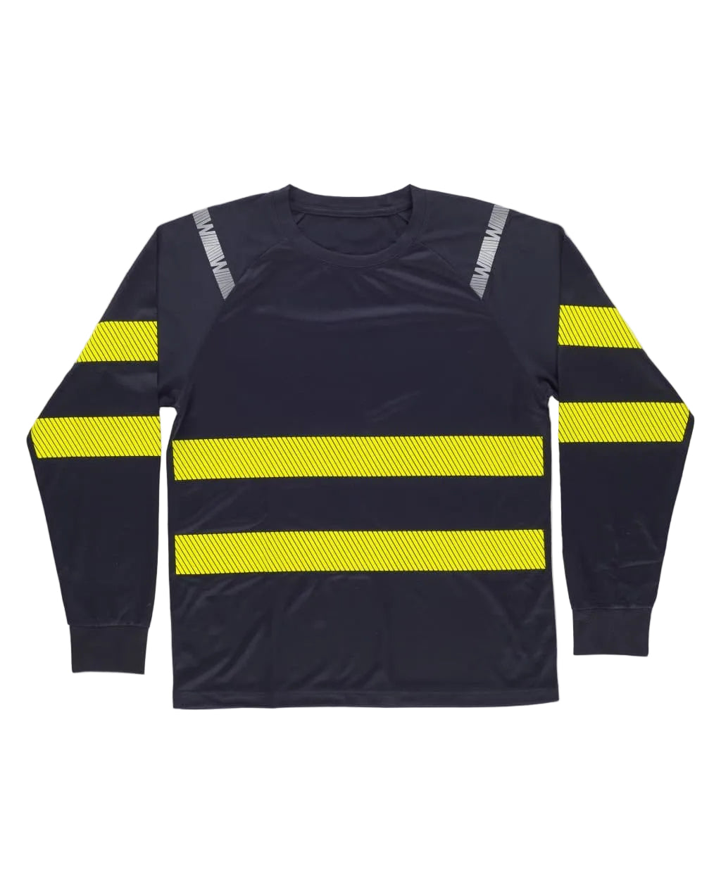 FLUOS  T-SHIRT - C3979 WORKTEAM-MARINE-JAUNE