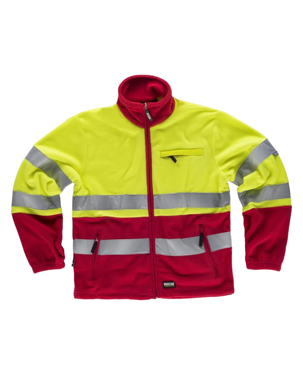 FLUOS  POLAIRE - C4025 WORKTEAM-MARINE-JAUNE