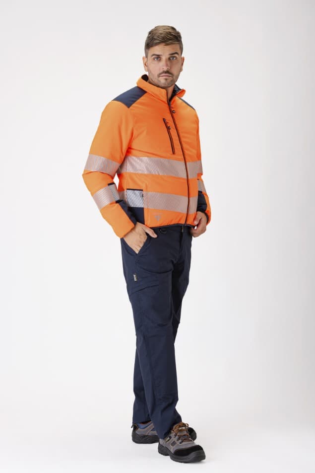 BLOUSON REMBOURRÉ RÉVERSIBLE HAUTE VISIBILITÉ - C8210
