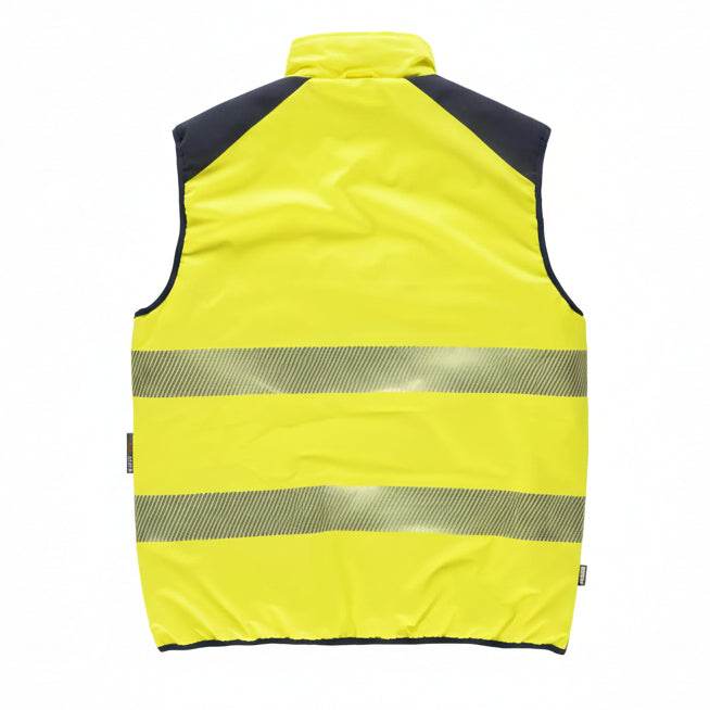 Image of FLUOS  GILET - C8250 WORKTEAM-JAUNE-MARINE