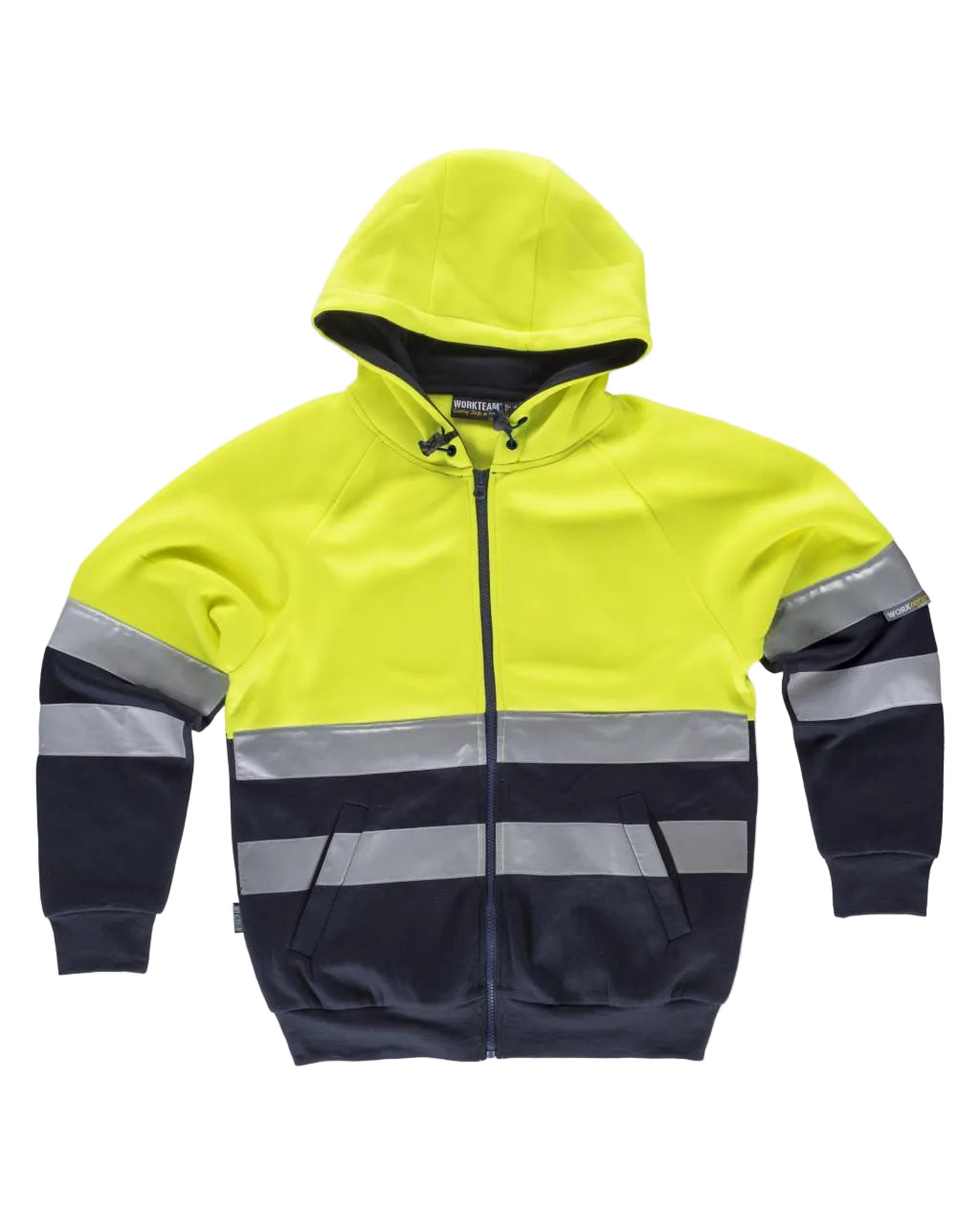FLUOS  SWEAT-SHIRT - C9036 WORKTEAM-JAUNE-MARINE