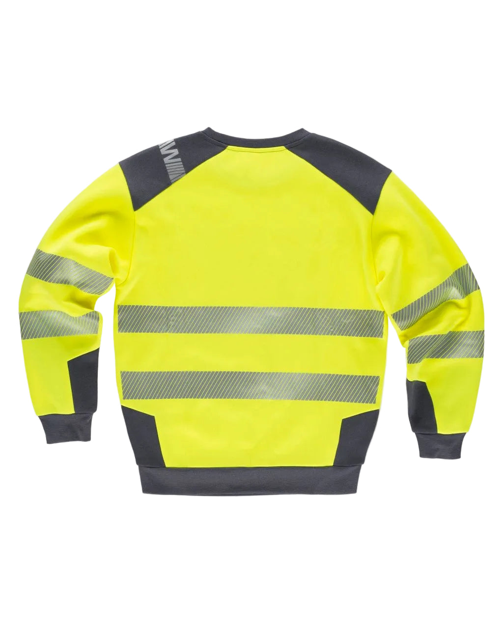 FLUOS  SWEAT-SHIRT - C9041 WORKTEAM-JAUNE-GRIS-FONCE