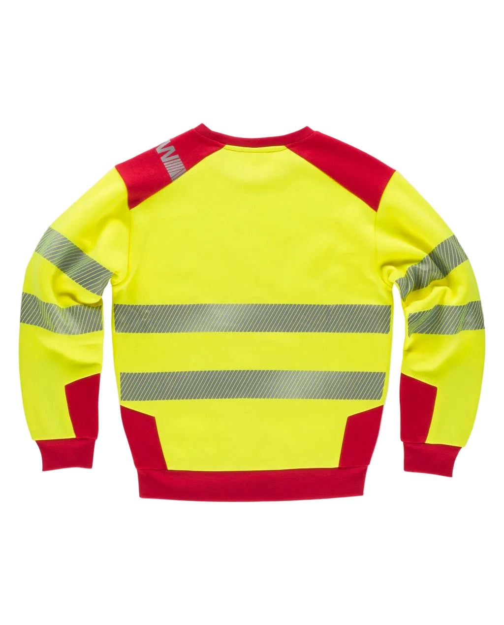 FLUOS  SWEAT-SHIRT - C9041 WORKTEAM-JAUNE-GRIS-FONCE