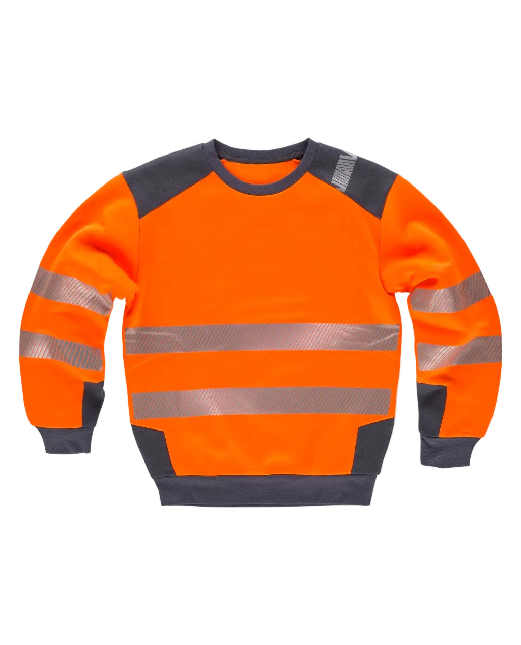 Image of FLUOS  SWEAT-SHIRT - C9041 WORKTEAM-JAUNE-GRIS-FONCE