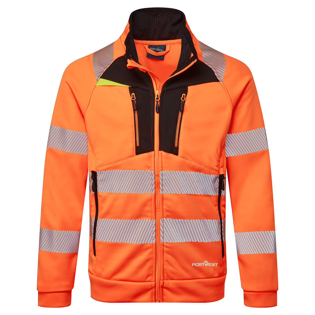 Image of DX477---SWEAT-ZIPPÉ-À-COL-CHEMINÉE-DX4-HI-VIS