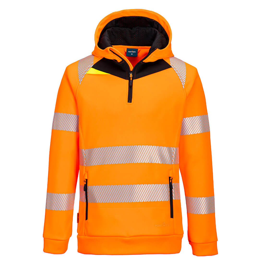 Image of DX482---DX4-HI-VIS-1/4-ZIP-HOODIE