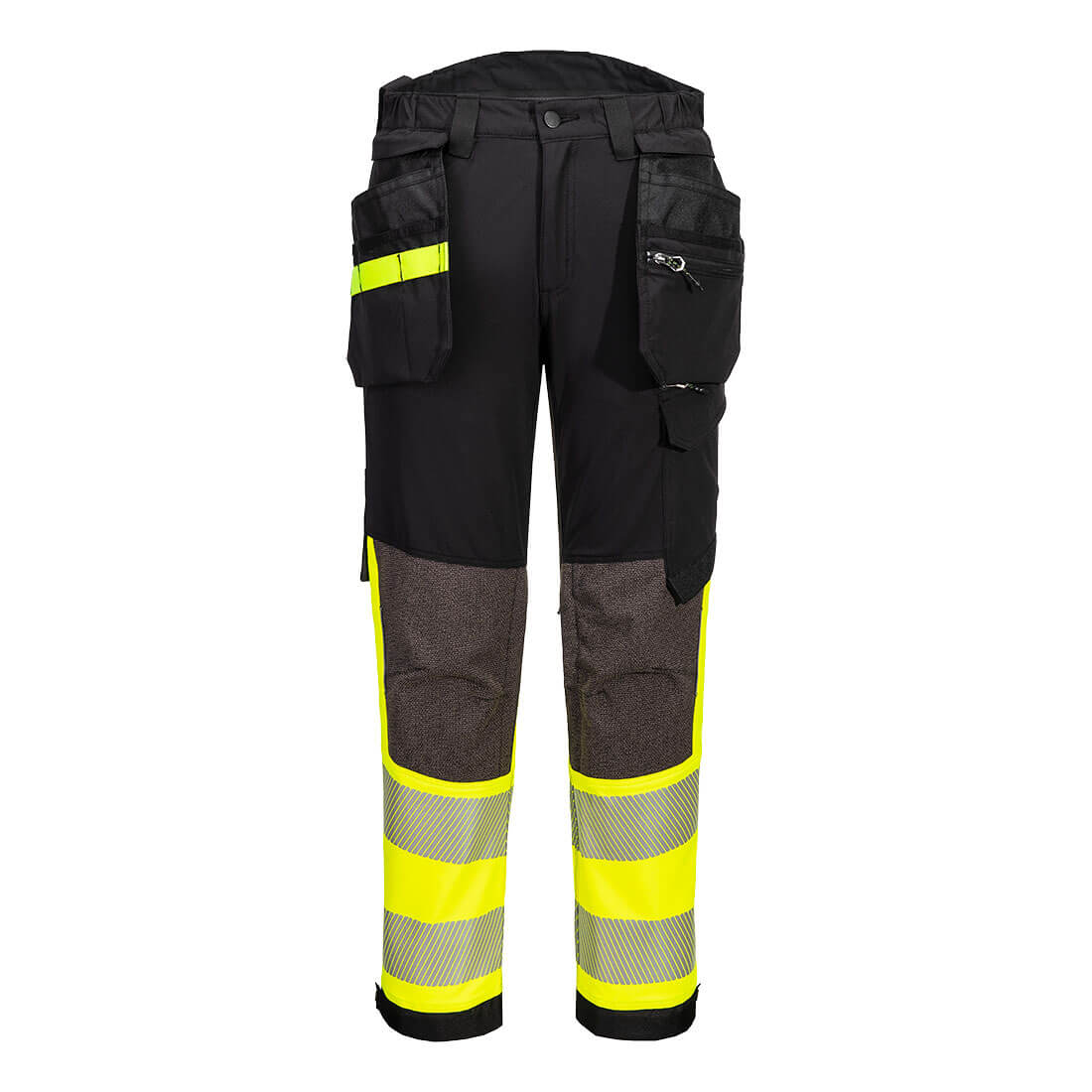 PANTALON STRETCH EV4 HAUTE-VISIBILITÉ CLASSE 1 AVEC POCHES FLOTTANTES DÉMONTABLES - EV442