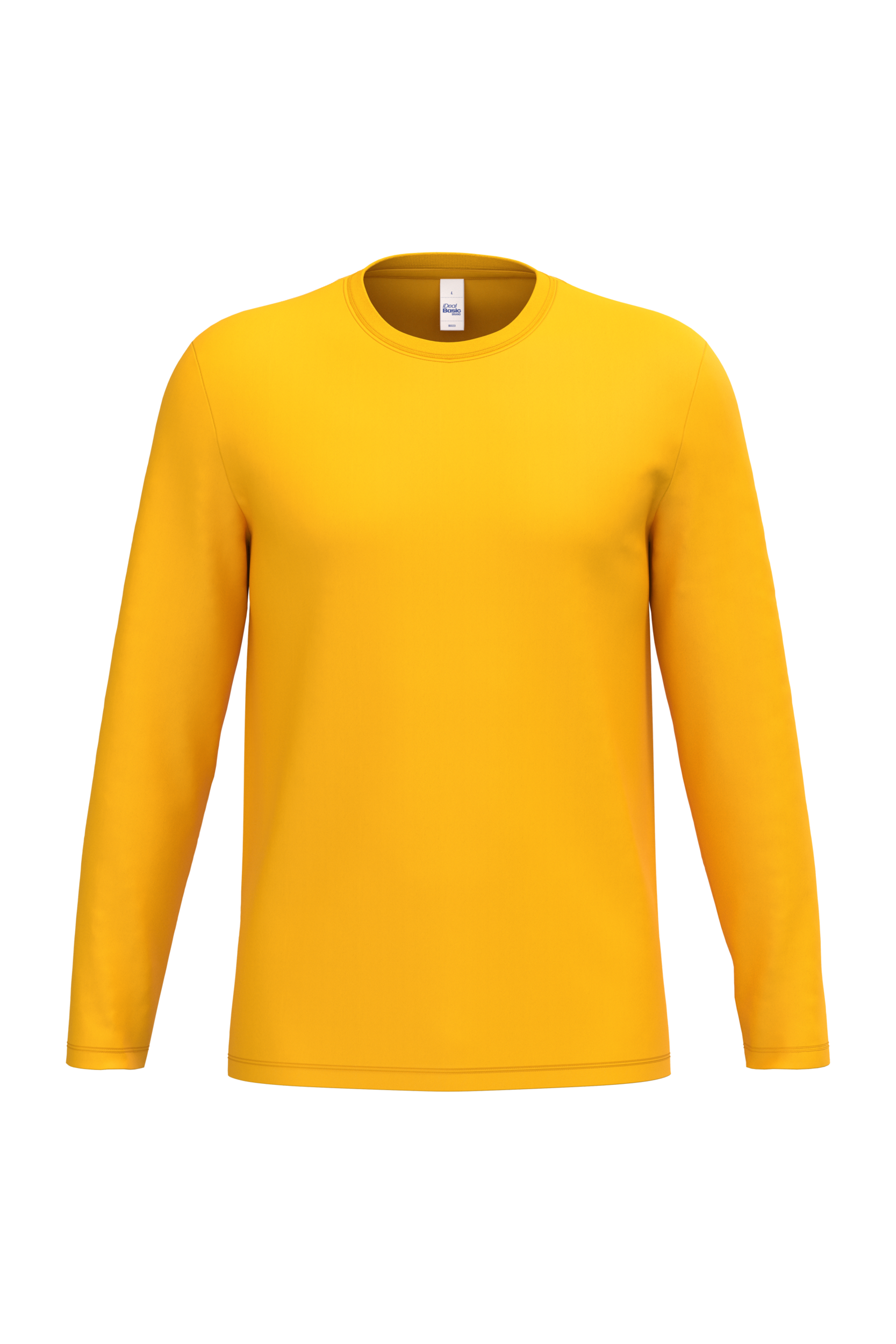 Image of T-SHIRT LSL UNISEXE IDEAL190 - IB323 IDEAL CENDRE CHINÉ