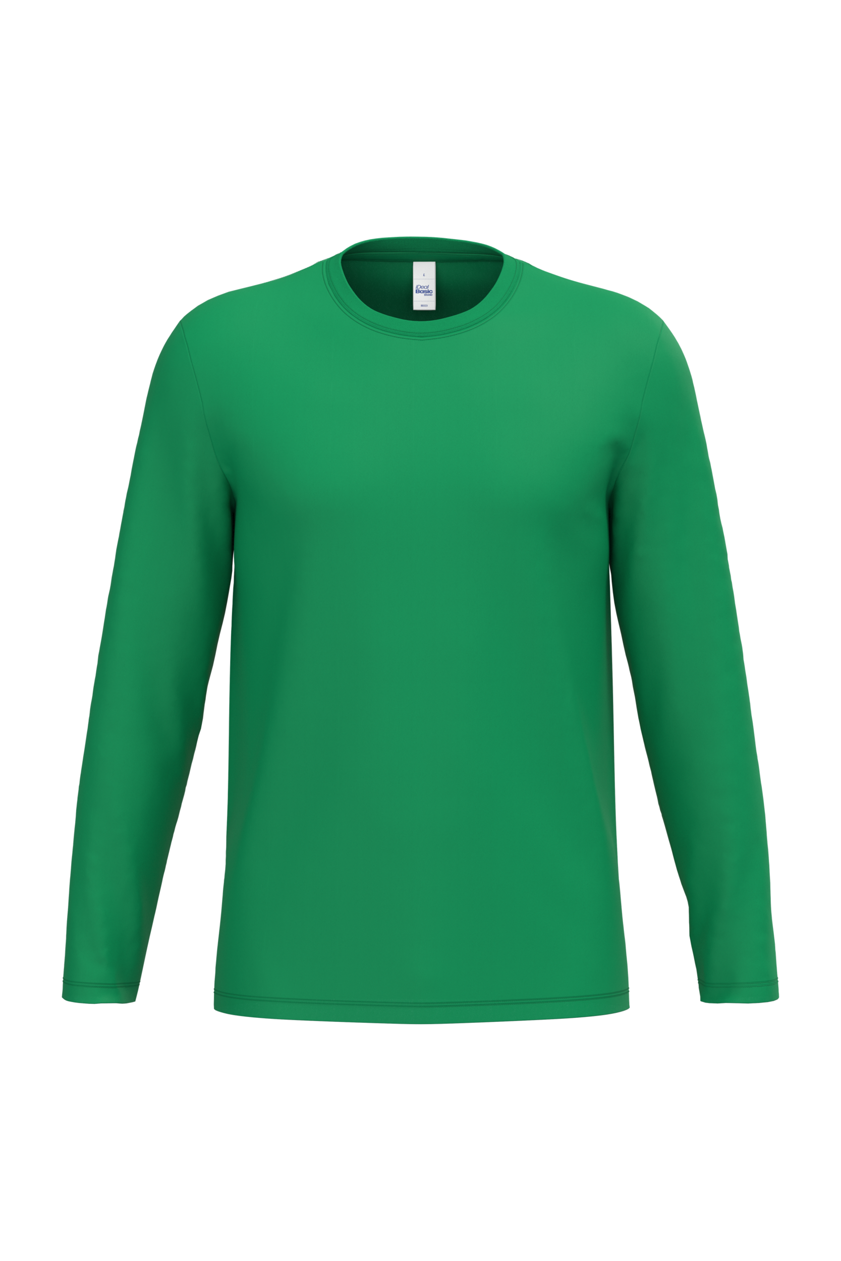 Image of T-SHIRT LSL UNISEXE IDEAL190 - IB323 IDEAL CENDRE CHINÉ