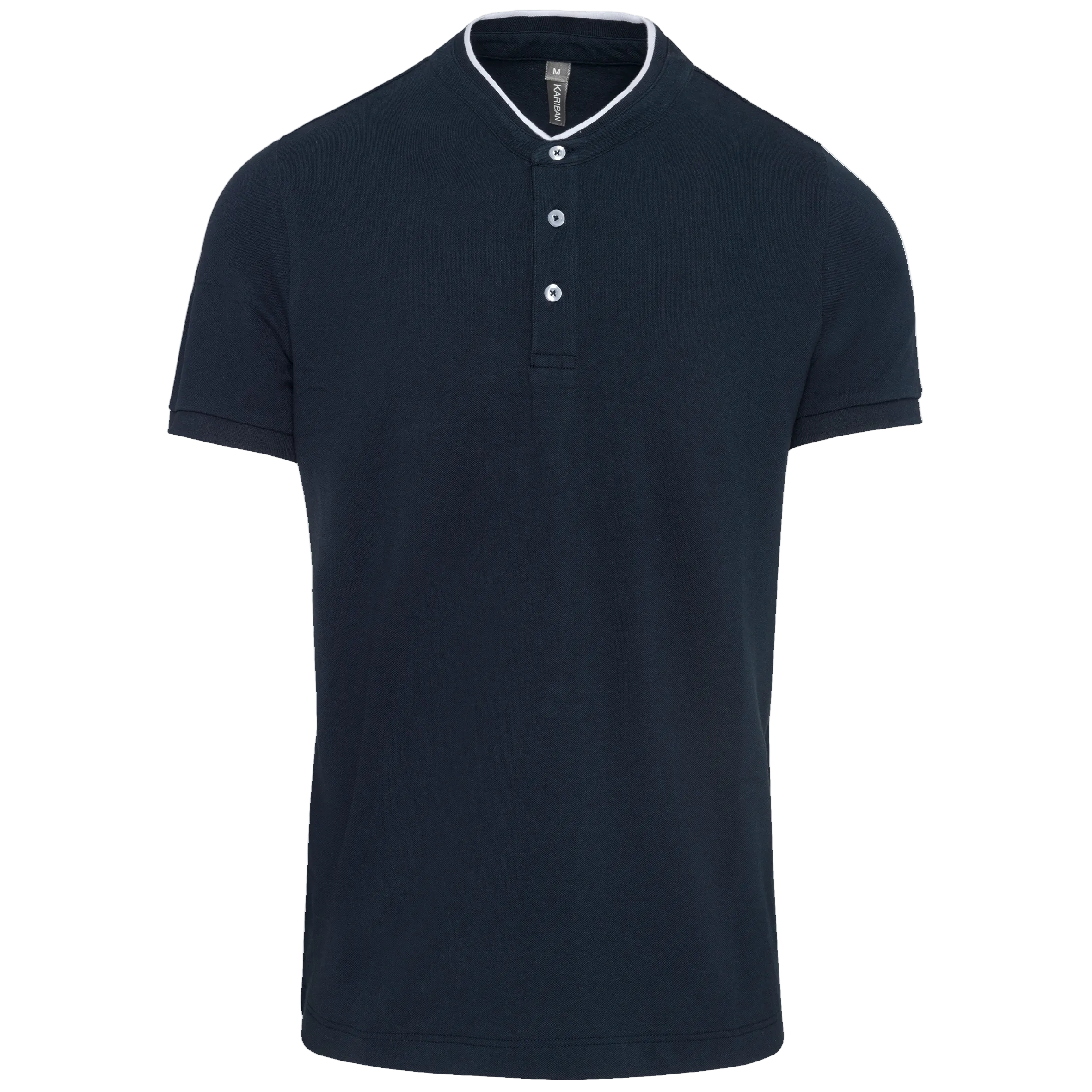 Image of POLO COL MAO MANCHES COURTES HOMME - K223 TOPTEX-BLACK-OXFORD-GREY