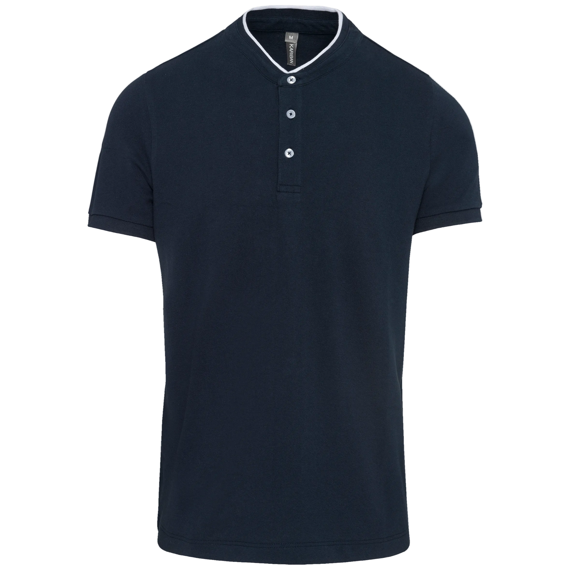 POLO COL MAO MANCHES COURTES HOMME - K223 TOPTEX-BLACK-OXFORD-GREY