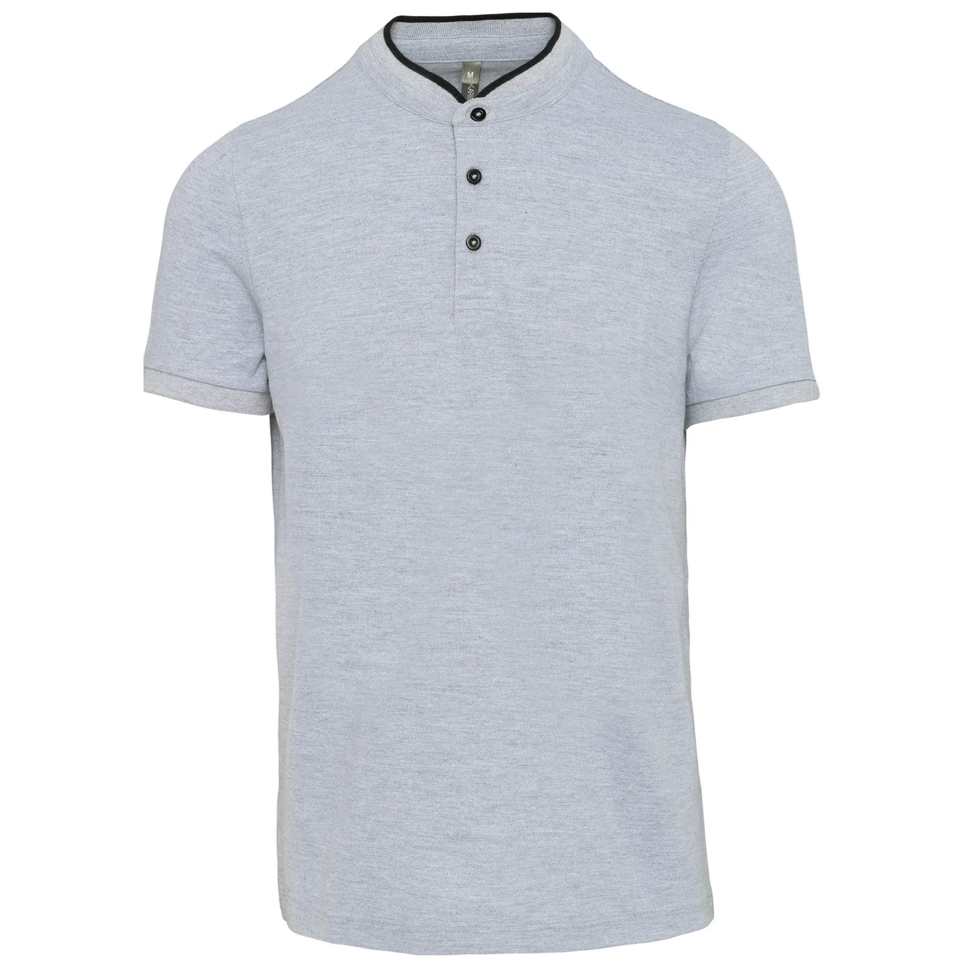 POLO COL MAO MANCHES COURTES HOMME - K223 TOPTEX-BLACK-OXFORD-GREY