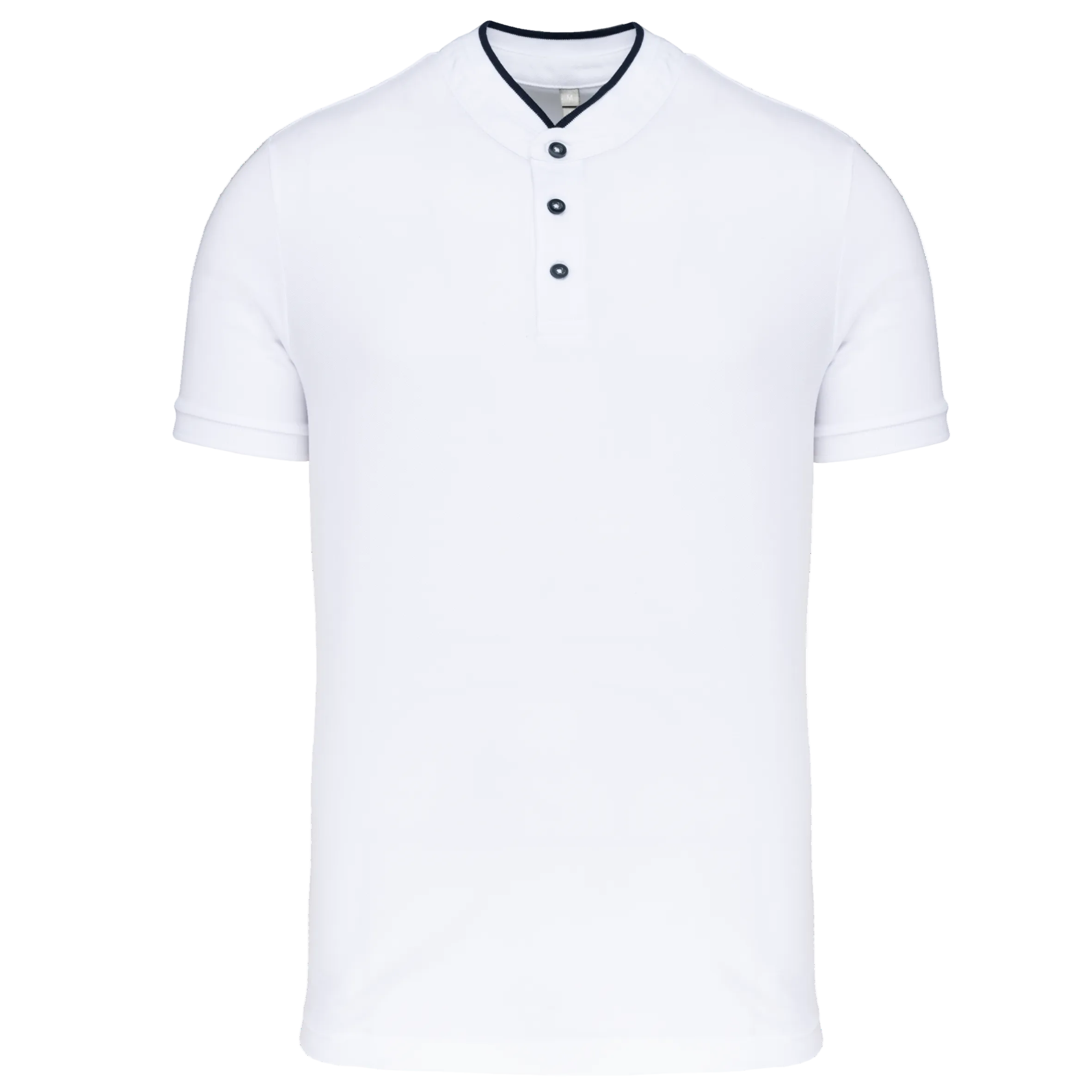 Image of POLO COL MAO MANCHES COURTES HOMME - K223 TOPTEX-NAVY-WHITE