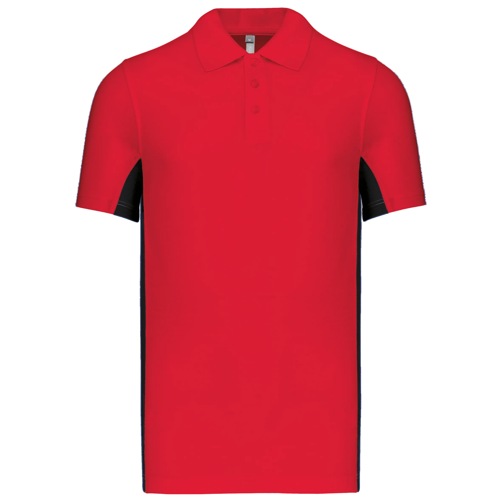 POLO PIQUÉ MANCHES COURTES BICOLORE HOMME - K232 TOPTEX-FOREST-GREEN-BLACK