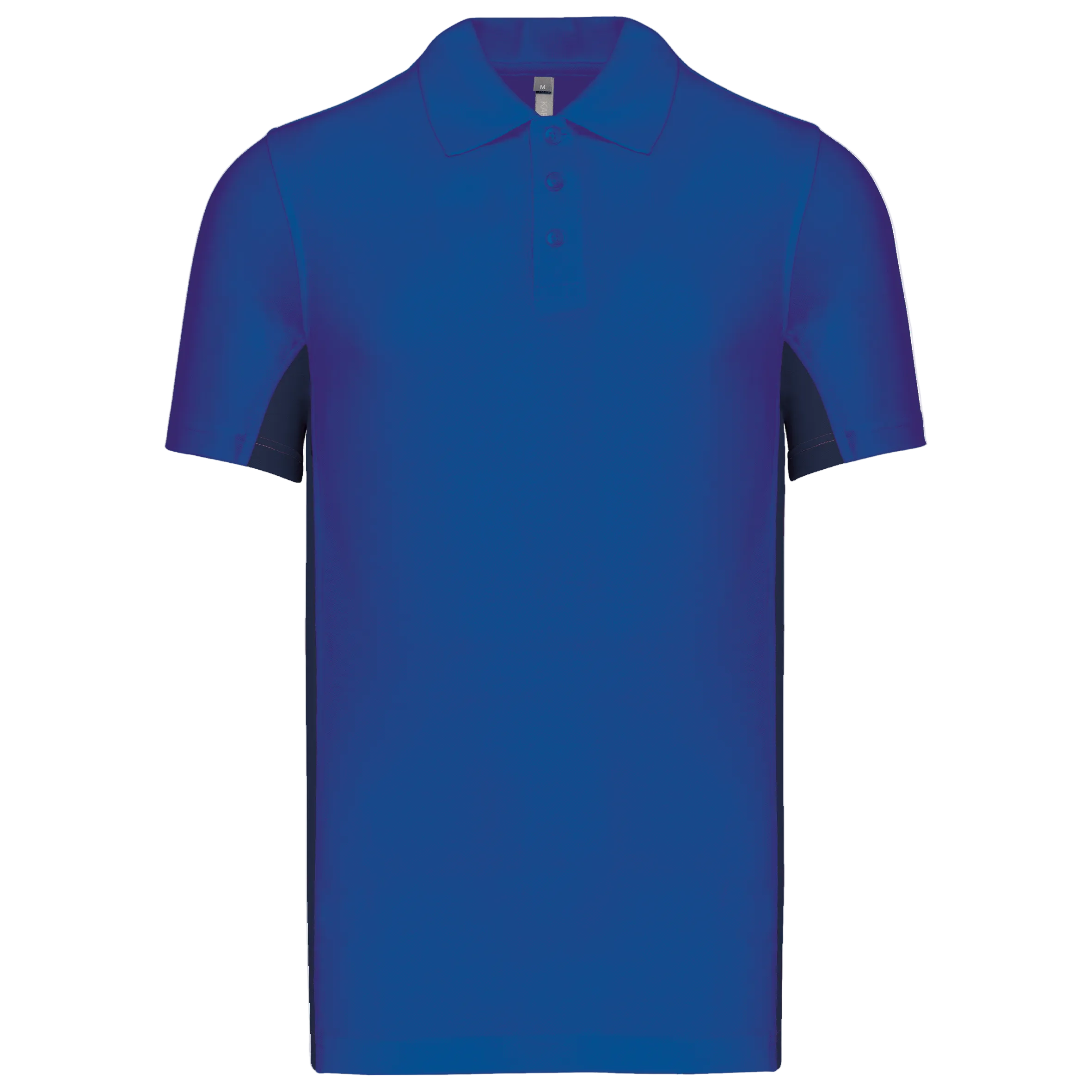 Image of POLO PIQUÉ MANCHES COURTES BICOLORE HOMME - K232 TOPTEX-FOREST-GREEN-BLACK