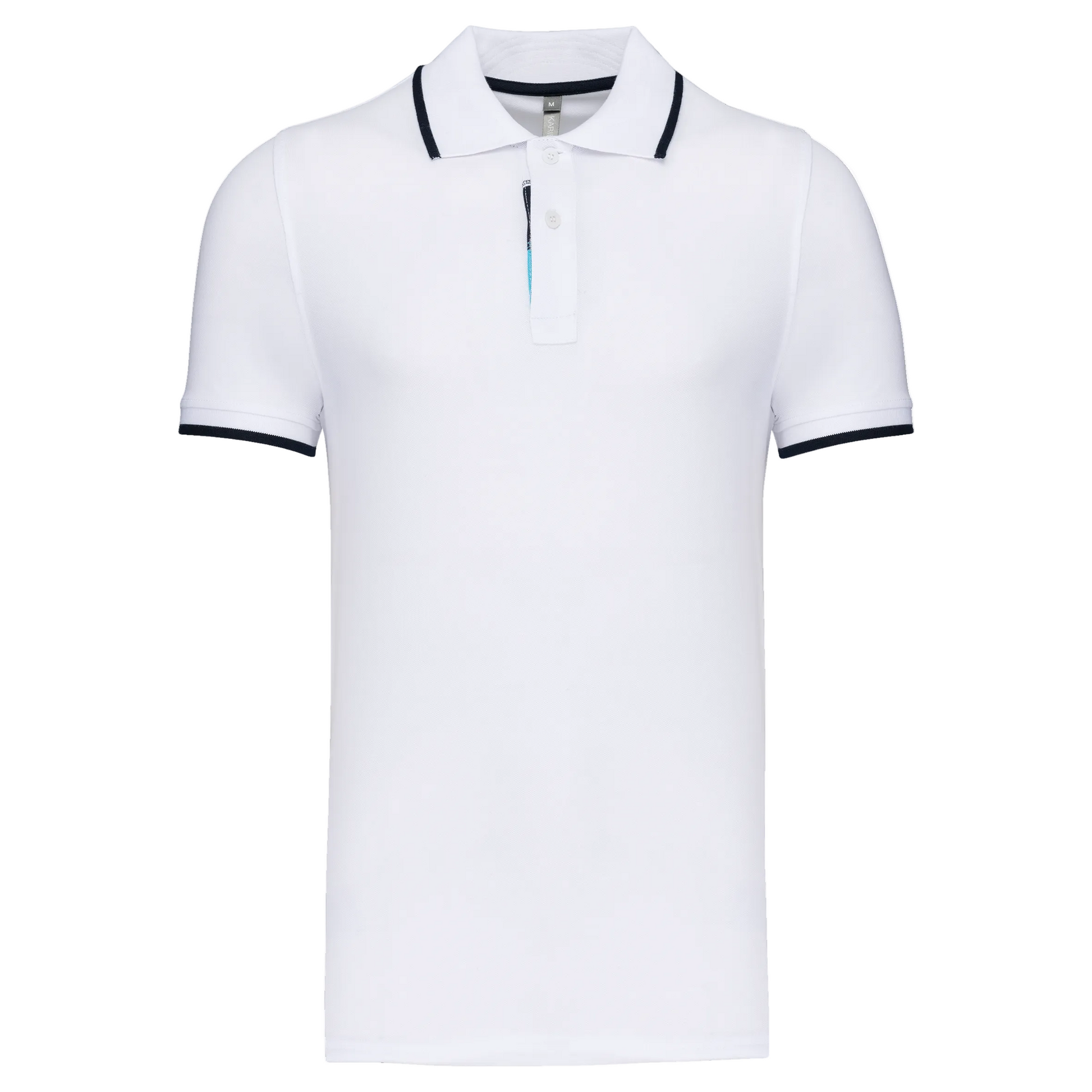POLO MANCHES COURTES HOMME - K245 TOPTEX-NAVY-WHITE-LIGHT-TURQUOISE