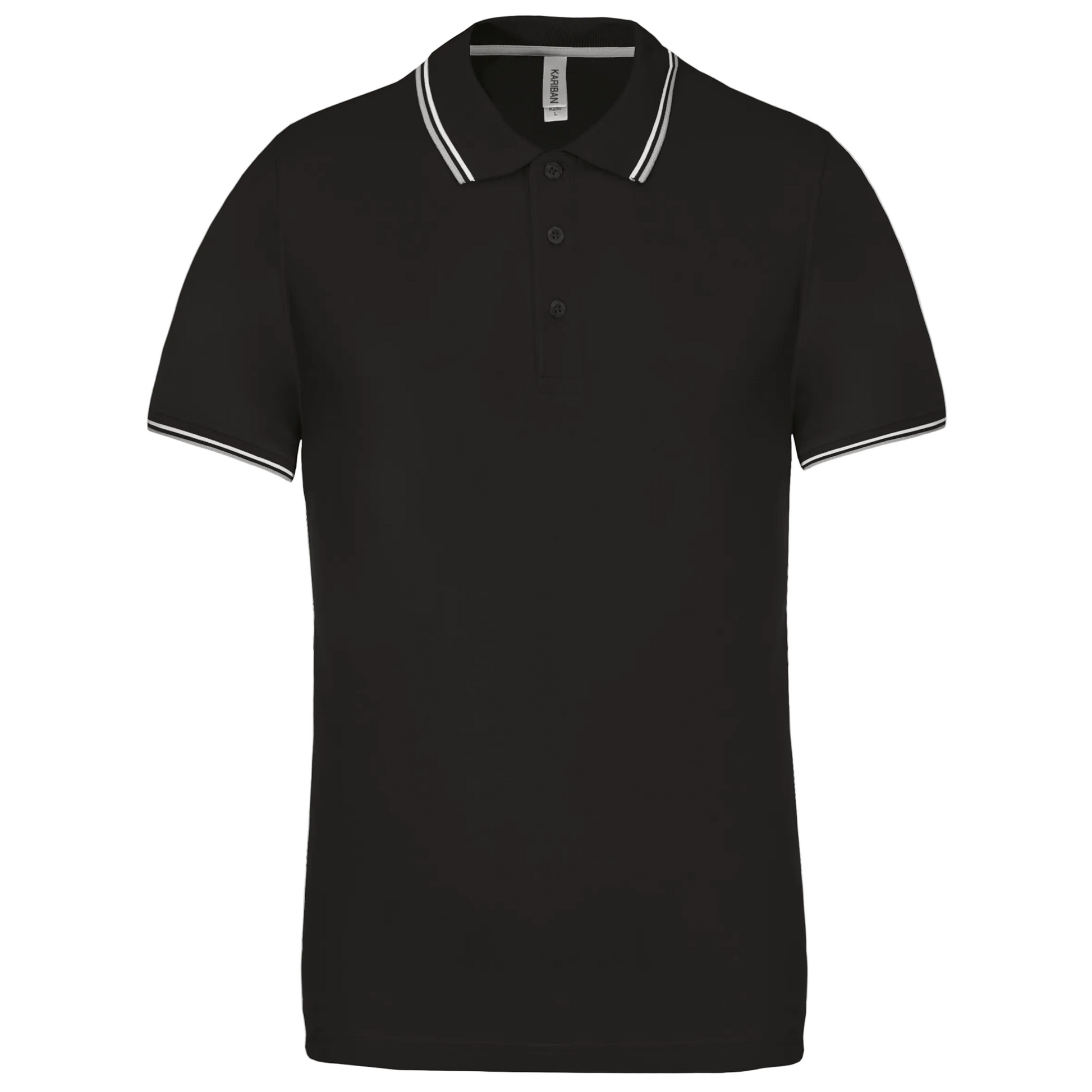 POLO MAILLE PIQUÉE MANCHES COURTES HOMME - K250 TOPTEX-BLACK-LIGHT-GREY-WHITE
