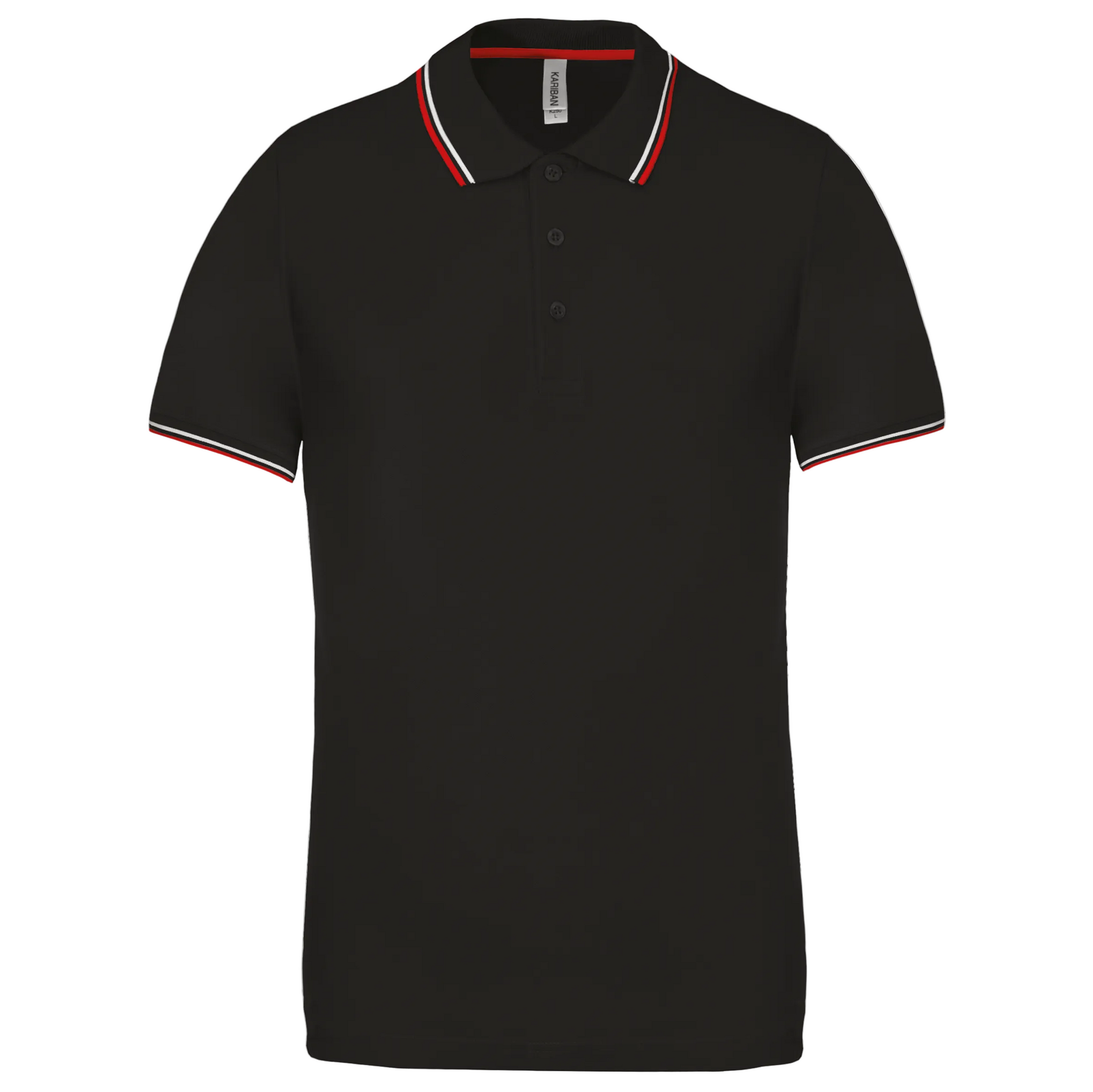 POLO MAILLE PIQUÉE MANCHES COURTES HOMME - K250 TOPTEX-BLACK-LIGHT-GREY-WHITE