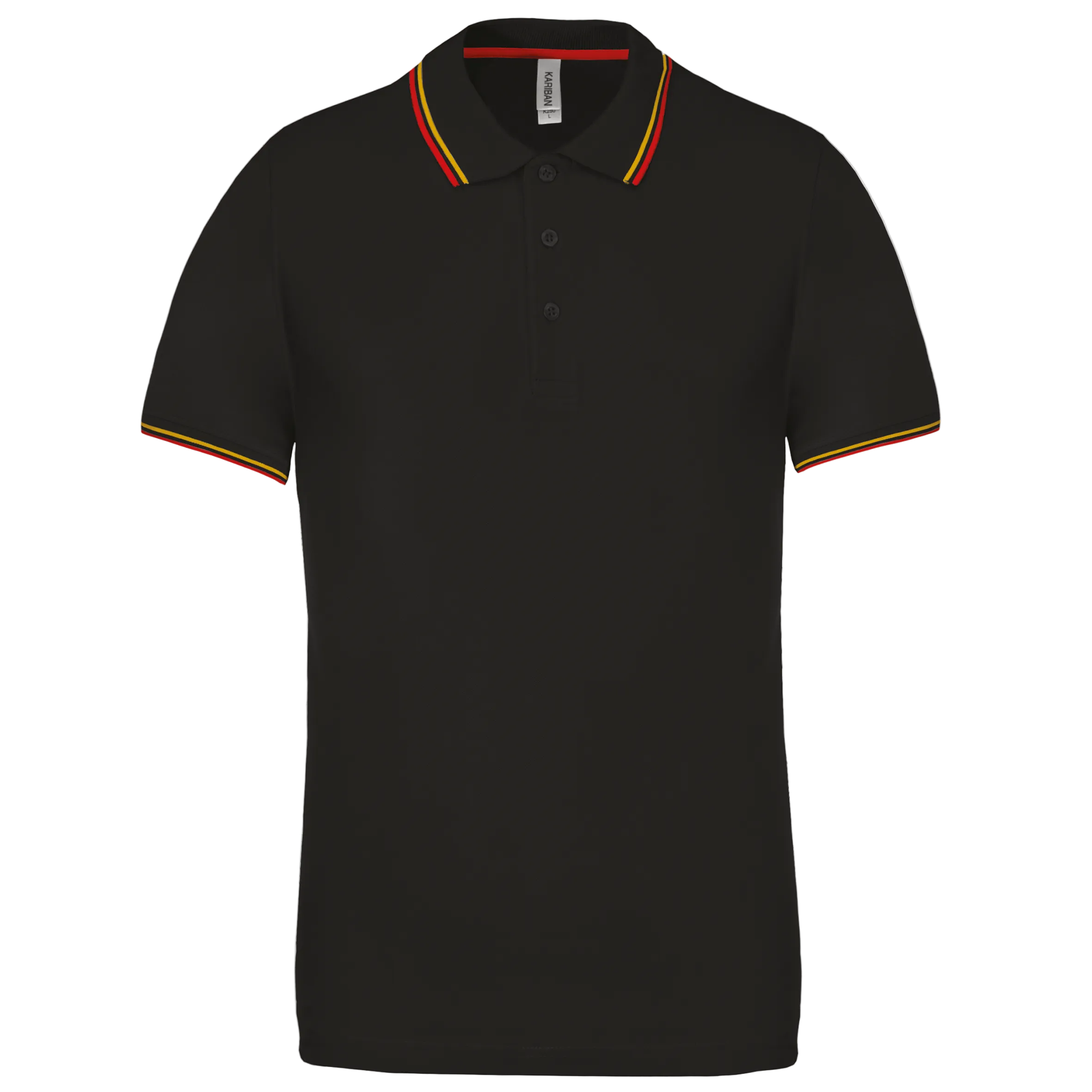 Image of POLO MAILLE PIQUÉE MANCHES COURTES HOMME - K250 TOPTEX-BLACK-LIGHT-GREY-WHITE