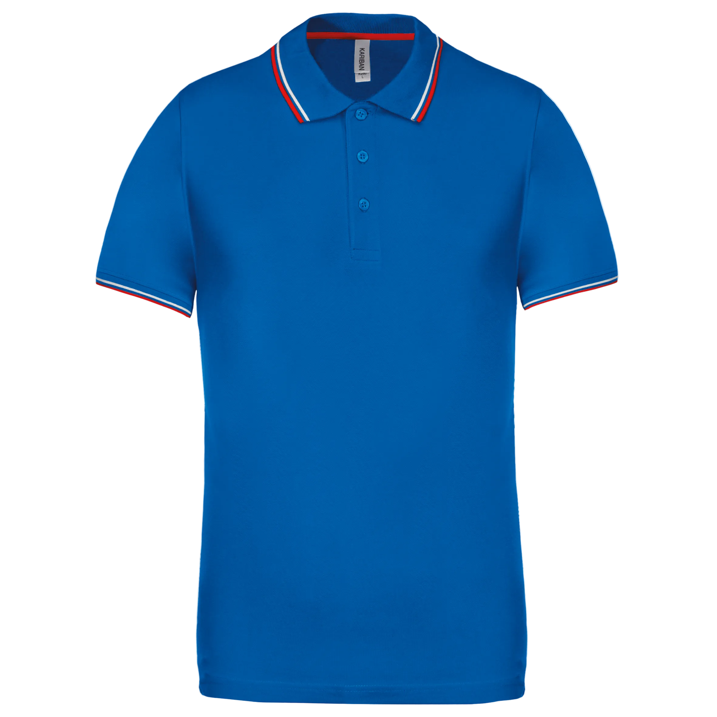 Image of POLO MAILLE PIQUÉE MANCHES COURTES HOMME - K250 TOPTEX-BLACK-LIGHT-GREY-WHITE
