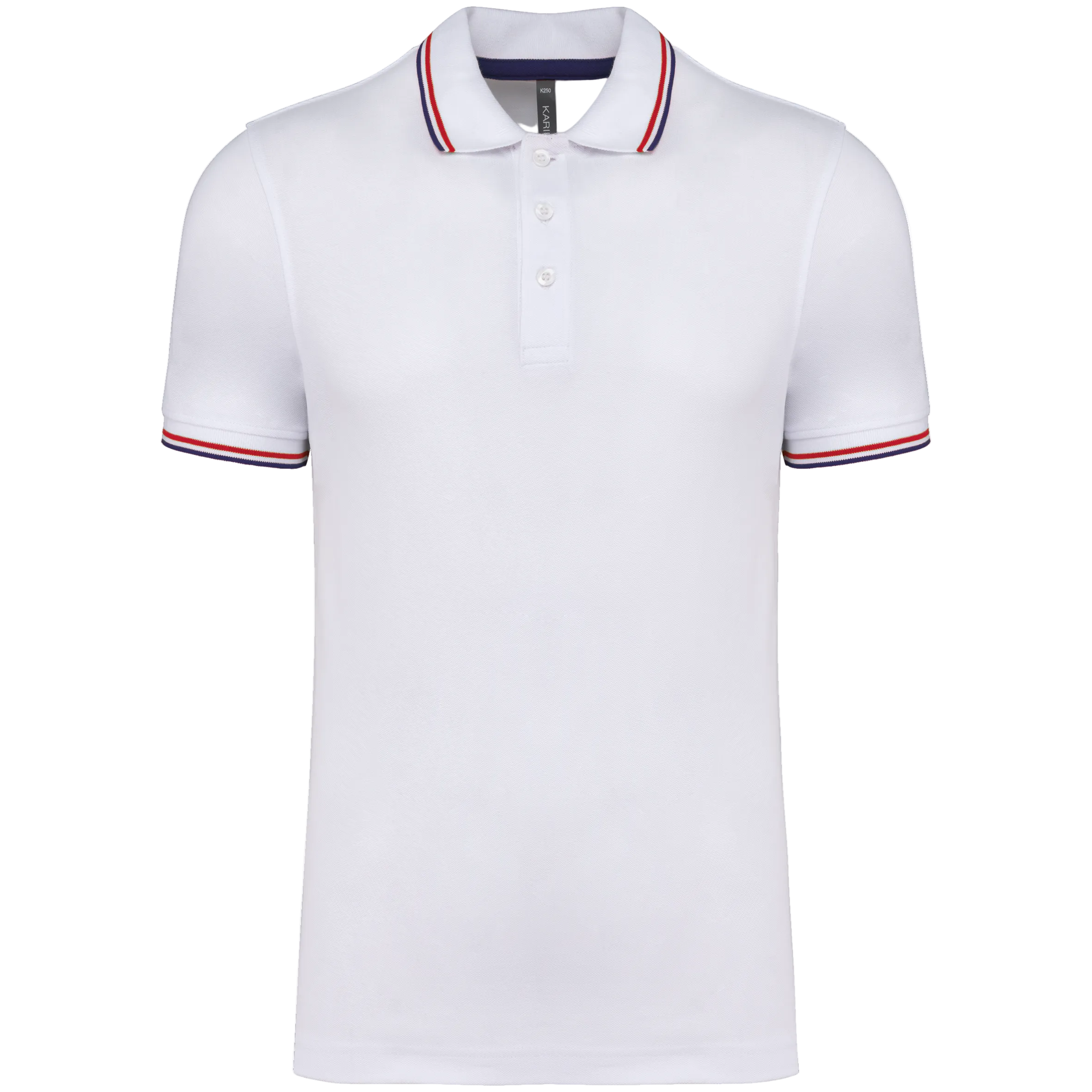 Image of POLO MAILLE PIQUÉE MANCHES COURTES HOMME - K250 TOPTEX-BLACK-RED-YELLOW